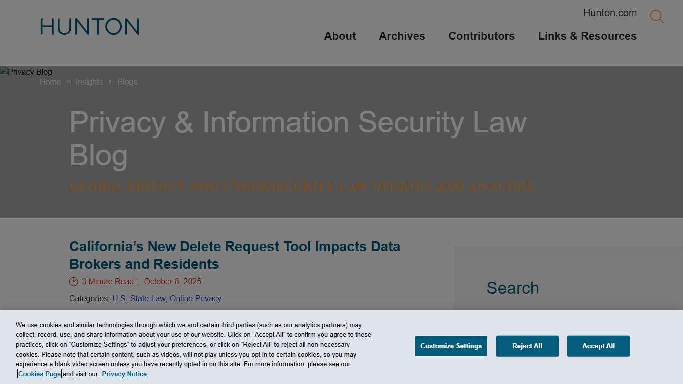 California’s New Delete Request Tool Impacts Data Brokers and Residents